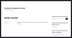 Desktop Screenshot of confettiantiques.com